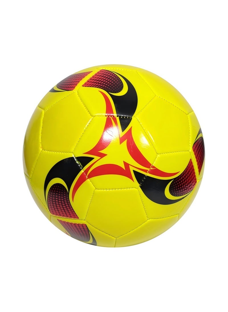 بيوينتي كرة قدم للأطفال رقم 5 لكأس العالم لكرة القدم في المدارس الابتدائية والثانوية، مصنوعة من مادة البولي فينيل كلوريد بدون درزات، ومخيطة آليًا، ومناسبة للتدريب على المنافسة (لون الذرة الأصفر)