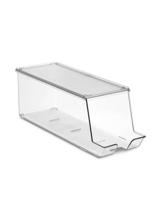 Soda Can Organizer for Refrigerator Stackable Can Holder Dispenser with Lid for Fridge, Pantry, Freezer – Holds 9Cans Each, BPA-Free, Clear Design?34.5×15×14.5cm (Color : 1pcs) - Image 3