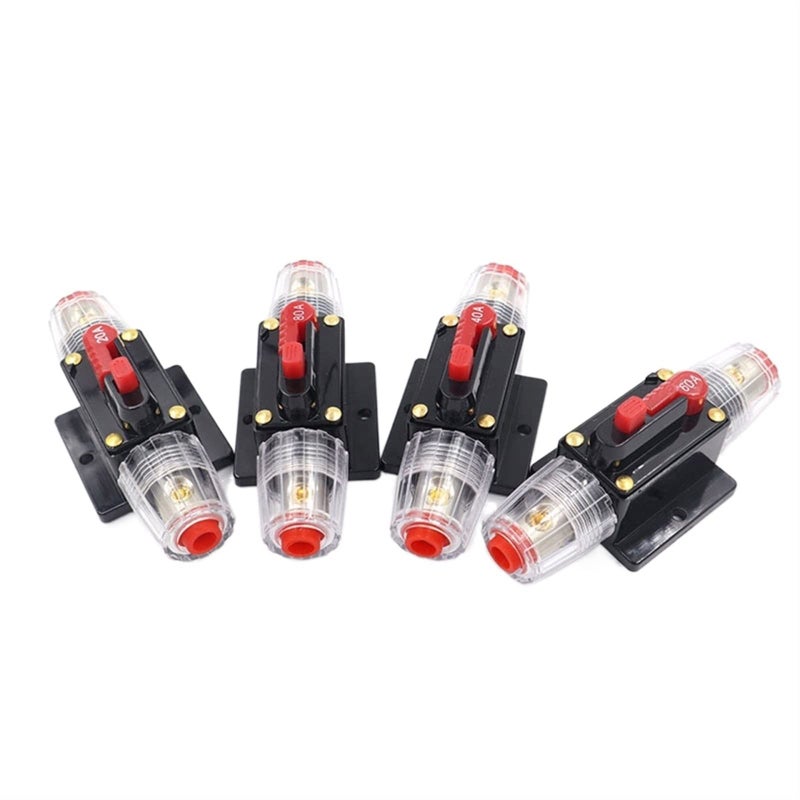 Resettable Circuit Breaker Fuse 20A To 100A 12V 24V DC For Car Truck Audio One Color - Image 4