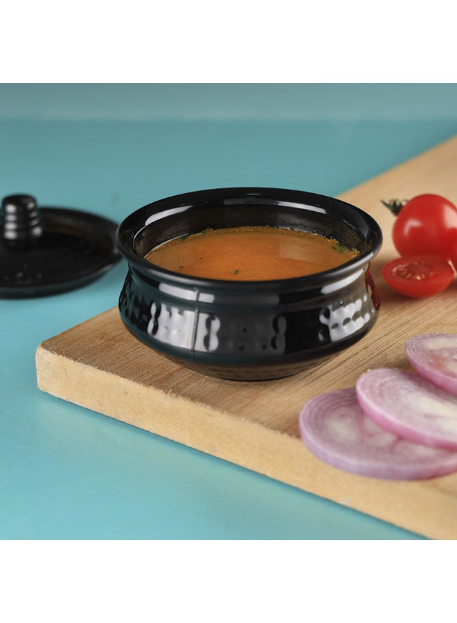 Royalford 6.6 Inches Biza Handi With Lid, Black - Image 4