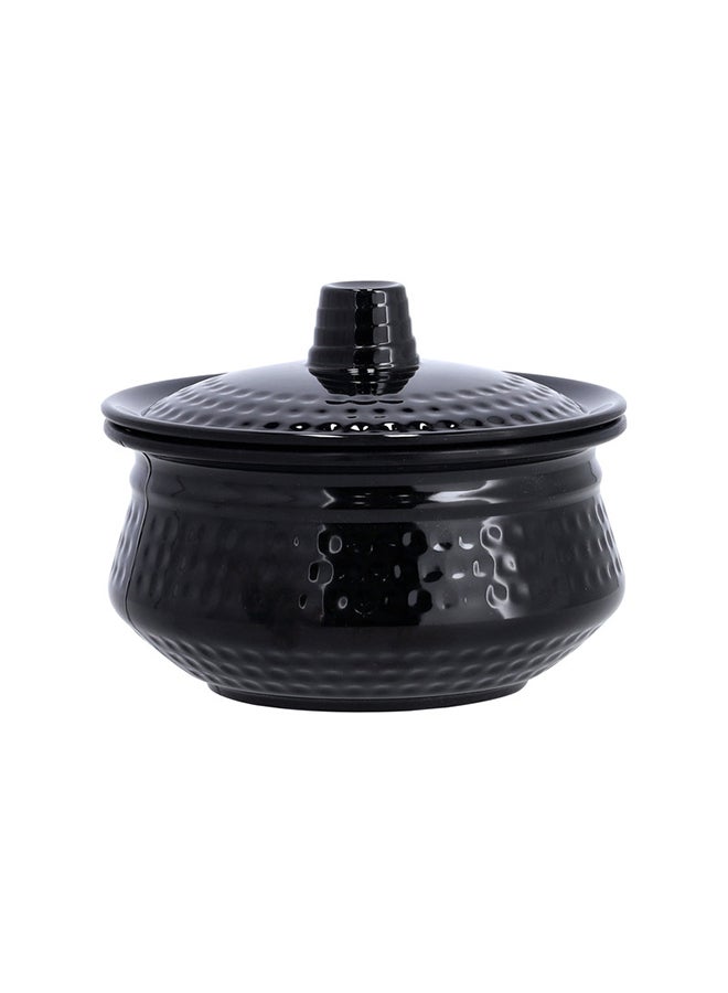 Royalford 6.6 Inches Biza Handi With Lid, Black - Image 1