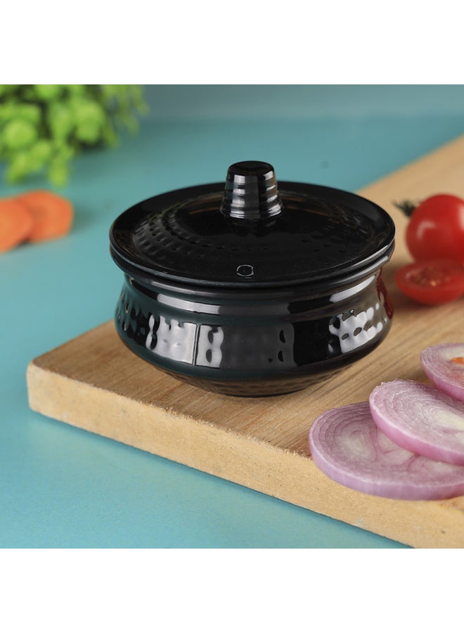 Royalford 6.6 Inches Biza Handi With Lid, Black - Image 3