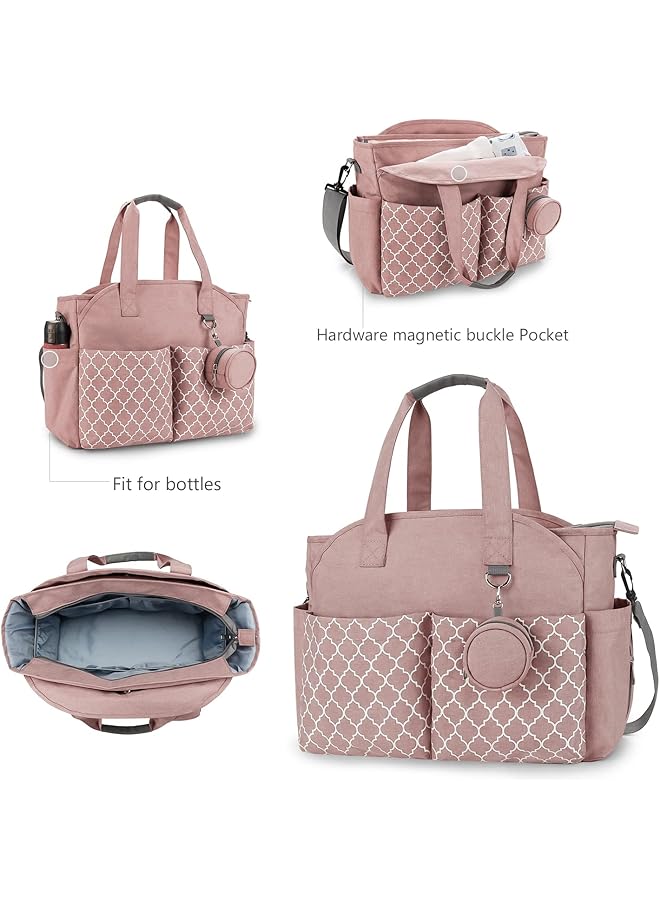 إيروريكس حقيبة حفاضات متعددة الاستخدامات مع حافظة لهاية ومحطة تغيير حفاضات، مناسبة لعطلة نهاية الأسبوع - Image 2