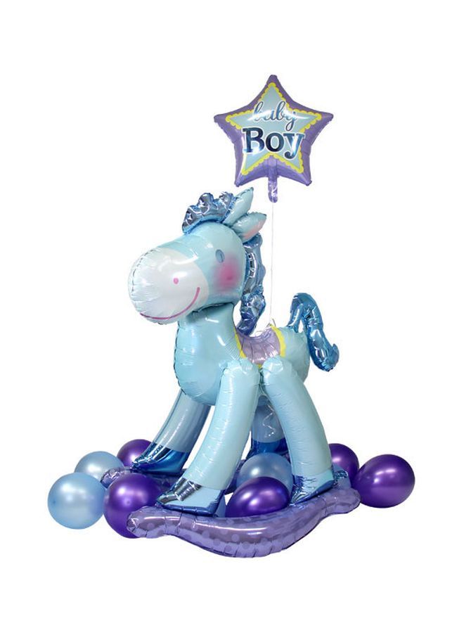 Loquat Rocking Horse Airwalker Foil Balloon 23x50inch