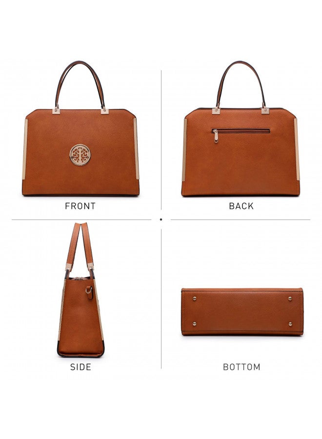 Dasein Women Purses and Handbags Top Handle Satchel Bags Large Shoulder Work Bag Tote with Wallet - Image 2