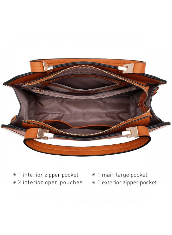 Dasein Women Purses and Handbags Top Handle Satchel Bags Large Shoulder Work Bag Tote with Wallet - Image 4