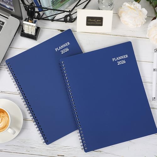 BooQool 2026 Planner - Jan. 2026 - Dec. 2026, 8" x 10", Calendar Planner 2026, 2026 Planner Weekly and Monthly Spiral Bound, Flexible Cover, To-Do List, 12 Monthly Tabs - Image 2