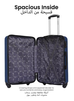 PARAJOHN Neutro 3 Pieces ABS Luggage Trolley Set - NAVY  - Image 3