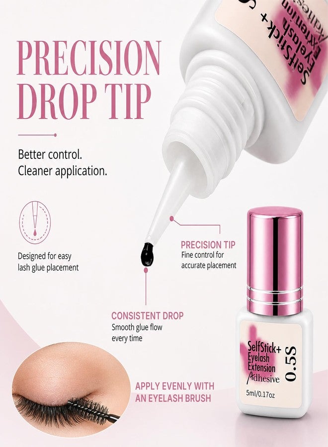 DOUBORQ Lash Adhesive for Eyelash-Eyelash Extension Glue | 5ml Liquid Formula for Licensed Lash Technicians & Salon - Image 5