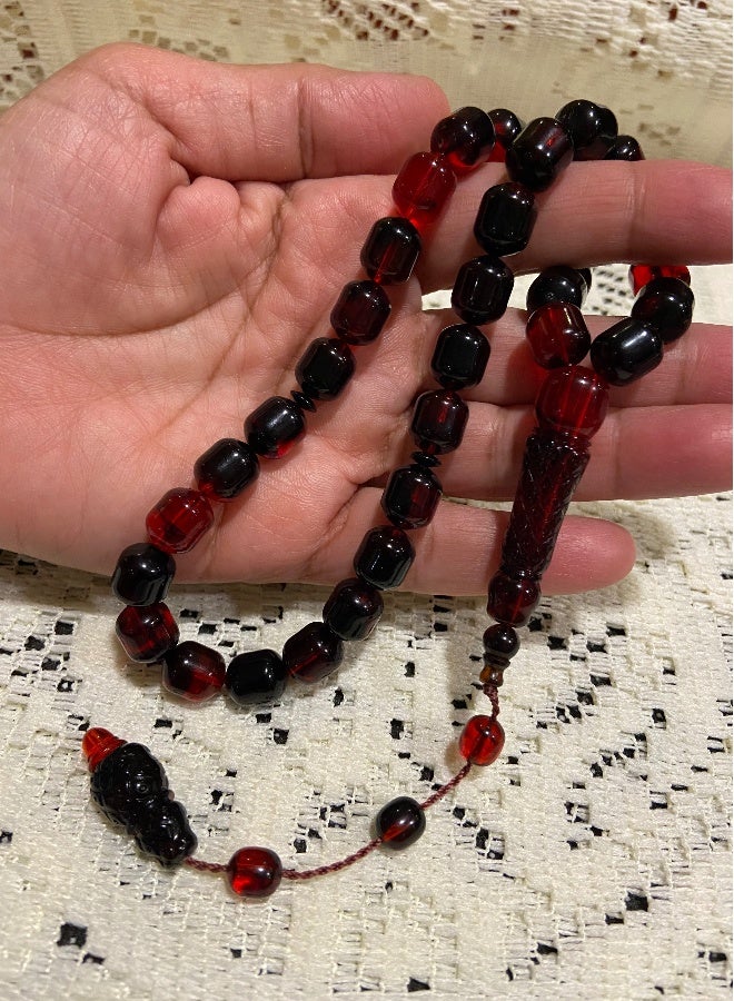 Faturan Prayer Beads For Men 33 Beads Size 10mm x 11.5mm - Image 3