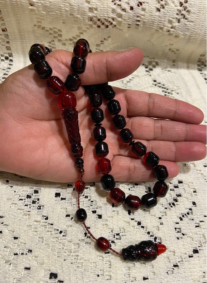 Faturan Prayer Beads For Men 33 Beads Size 10mm x 11.5mm - Image 4