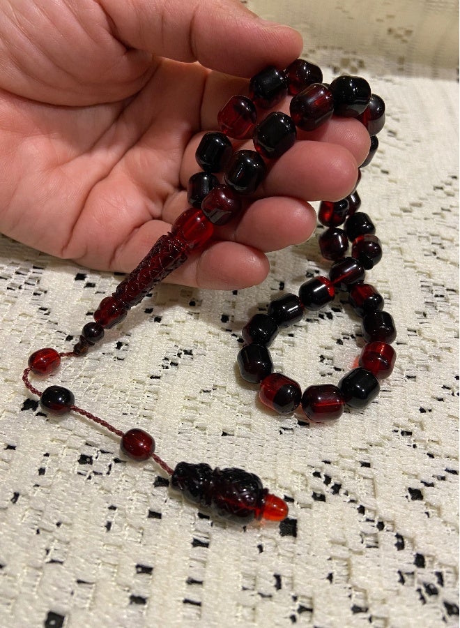 Faturan Prayer Beads For Men 33 Beads Size 10mm x 11.5mm - Image 2