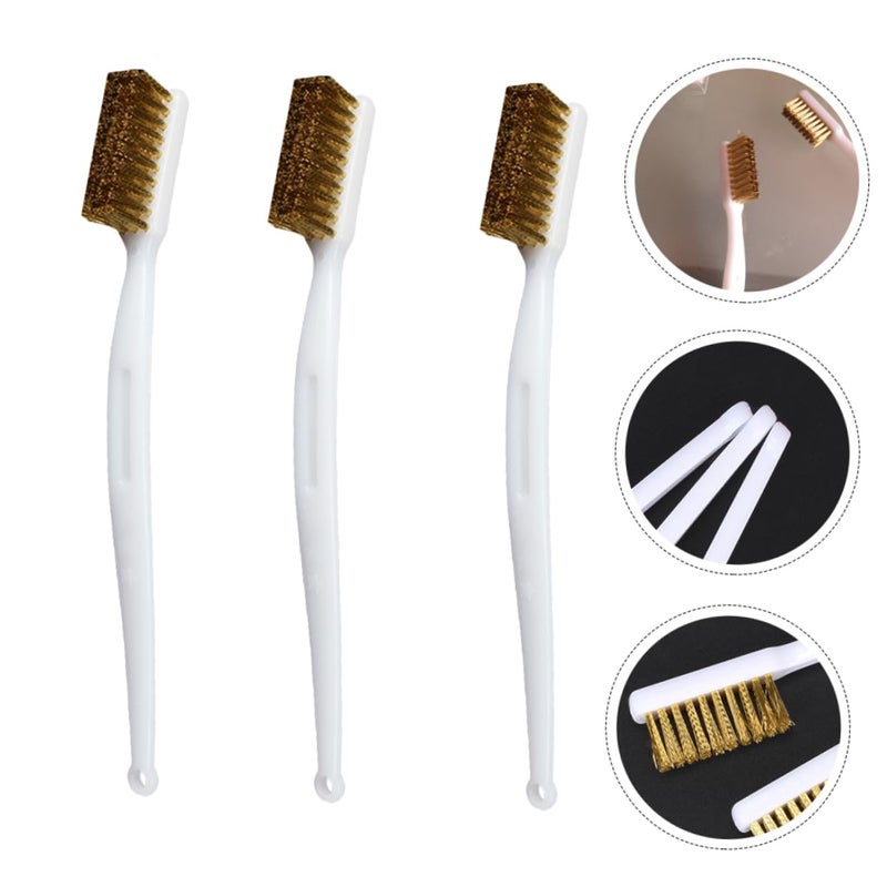 3D Printer Nozzle Cleaning Kit Hot Bed Brush with Copper Wire Bristles - Image 4