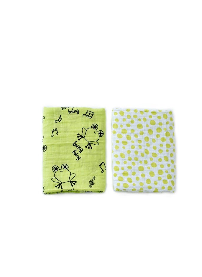 Milk&Moo Cacha Baby Swaddle Blanket, Oeko Tex Certified 100%Cotton, Muslin Swaddle Blankets, Ultra Soft, Breathable, Lightweight, Set of 2 Muslin Blanket for Boys and Girls - pzsku/Z6B62FDEF59D7A57038F8Z/45/_/1708426322/899f94fc-4844-48a5-b3a4-9582e9e02a97