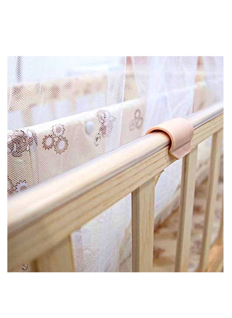 Crib Wood Multi-Purpose Swing Baby Bed Height Adjustable With Side Doors And Mosquito Net 100x50