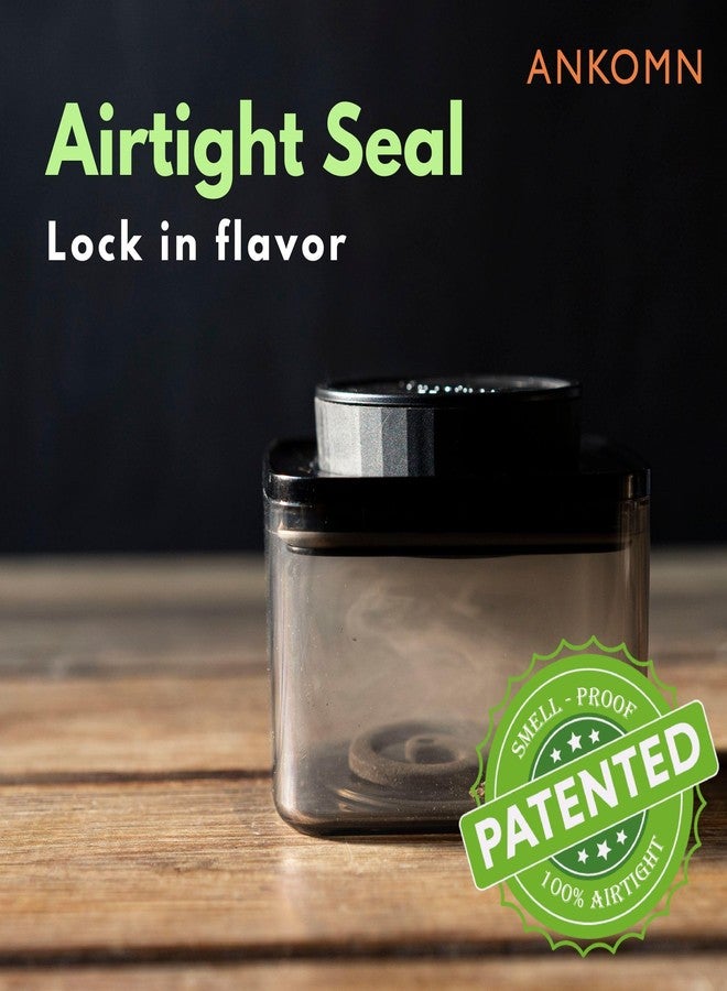 ANKOMN 100% airtight container storage jar for up to 1 oz, UV-protected canister with integrated holder could work with 8g humidity pack to keep things fresh and sealed for months - Image 2