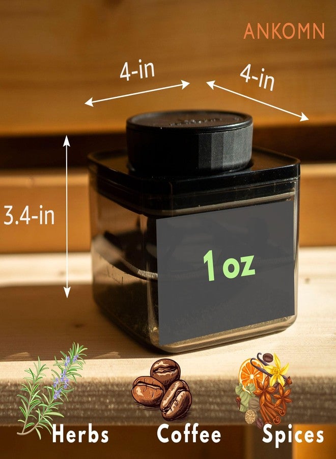 ANKOMN 100% airtight container storage jar for up to 1 oz, UV-protected canister with integrated holder could work with 8g humidity pack to keep things fresh and sealed for months - Image 4