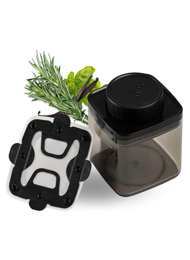 ANKOMN 100% airtight container storage jar for up to 1 oz, UV-protected canister with integrated holder could work with 8g humidity pack to keep things fresh and sealed for months - Image 1