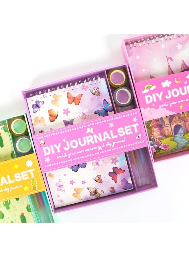 الأزرق جي دبليو DIY JOURNAL SET يوميات قصاصات ملصقات الأطفال DIY دفتر الأستاذ مجموعة صندوق الهدايا - Image 4