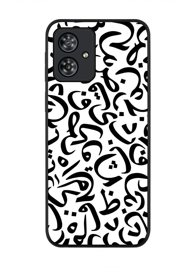 Stylizedd Rugged Black edge case for Motorola Moto G54 / Motorola Moto G54 Power / Motorola Moto G64 5G, Slim fit Flexible Anti Drop Thin Cover - Arabian Pearls  - Image 1