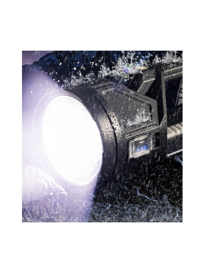 7-in-1 Multi-Functional XHP70 Rechargeable LED Flashlight – Brightest Long Range Solar Emergency Torch & Searchlight - Image 2