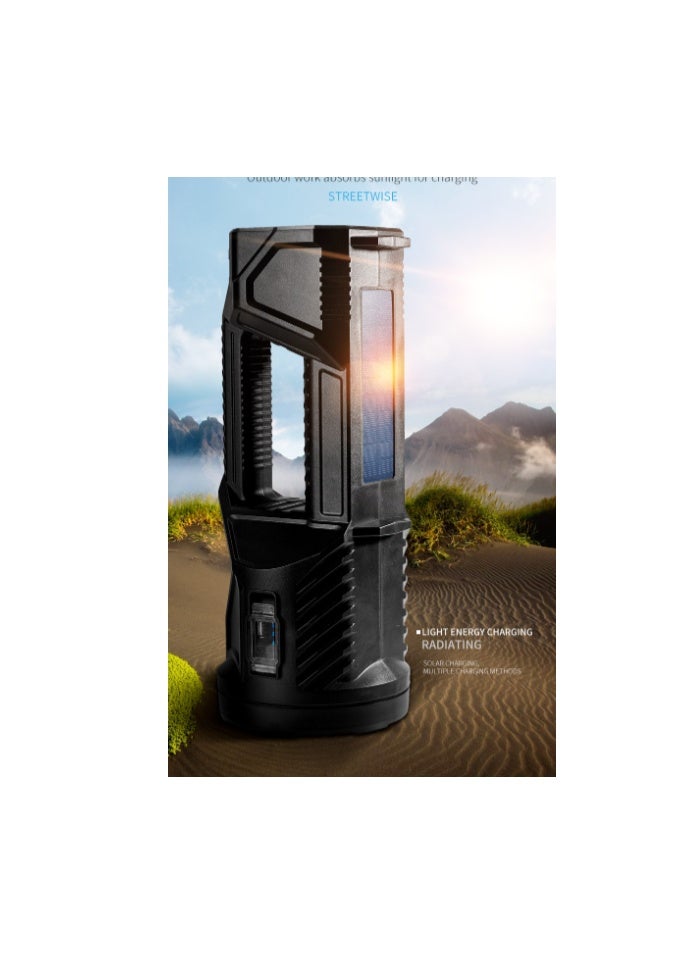 7-in-1 Multi-Functional XHP70 Rechargeable LED Flashlight – Brightest Long Range Solar Emergency Torch & Searchlight - Image 3