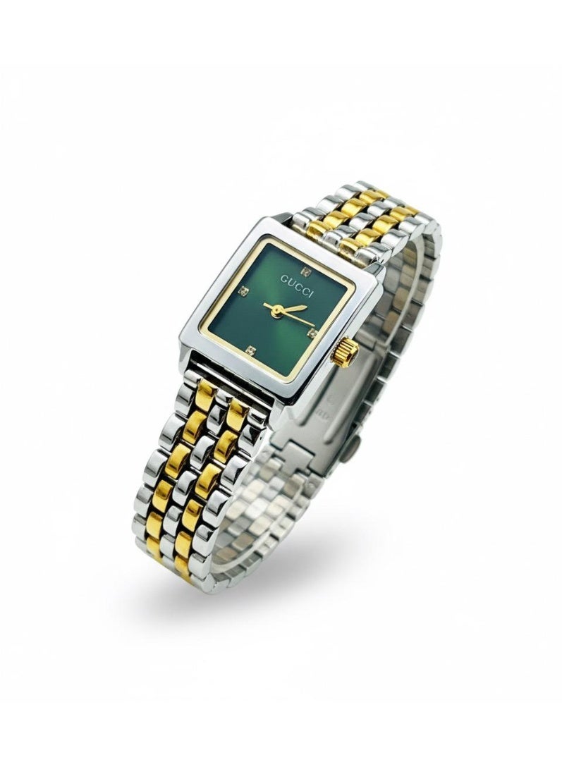 GUCCI watch for women gucci gold&silver&green