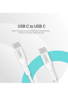 CALK 60W Type-C to Type-C Universal Data Transmission and Fast Charging Cable For Samsung S23 Ultra and All Type-C Ported Android Smartphones  - Image 5