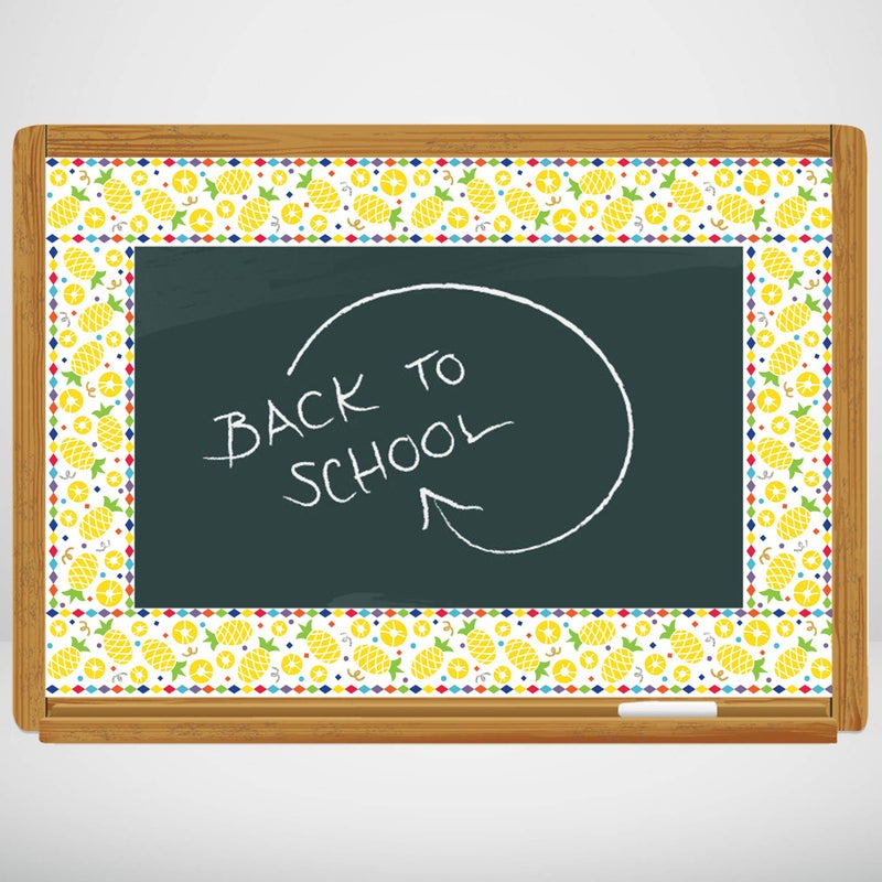 Youngever 52.5 ft Bulletin Board Borders for Classroom Decoration, Pineapple Summer Theme Straight Border Trim - Image 3