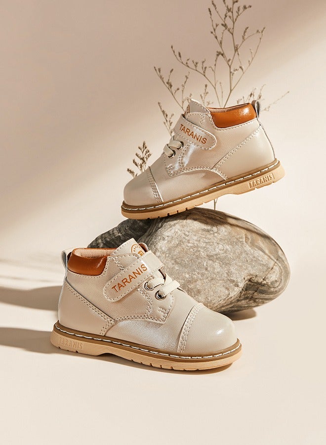 Taranis Children's Shoes Contrast - Collar Toddler Ankle Boots Contrast - Collar Toddler Ankle Boots - Image 1