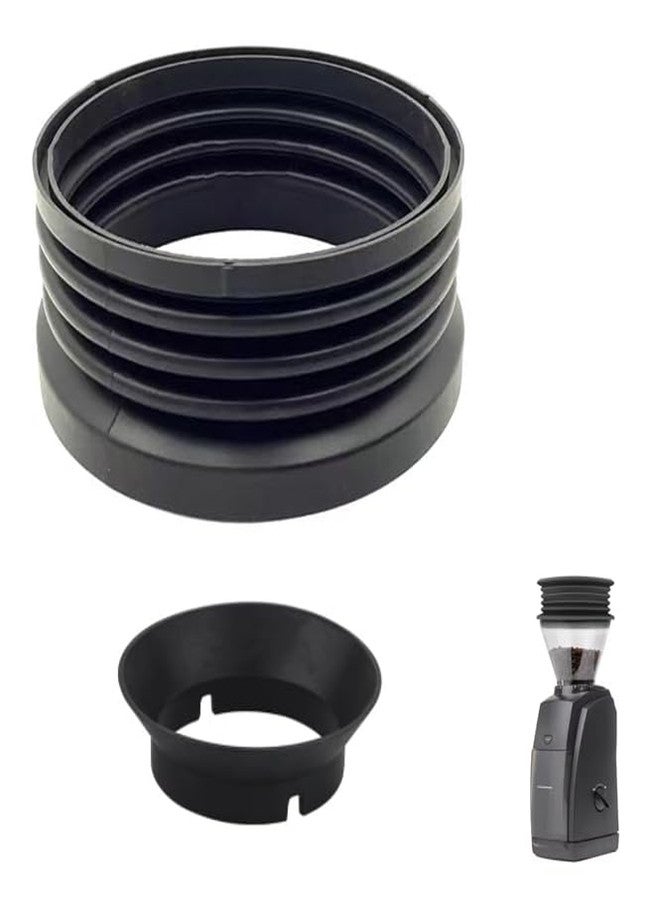 OYSTERBOY 2Pcs Food Grade Durable Silicone Bellows Single Dose Hopper Plus Gasket Replacement Compatible with Baratza Encore/Encore ESP/Virtuosa+ Coffee Grinder for Zero Rentention Pure Flavor - Image 1