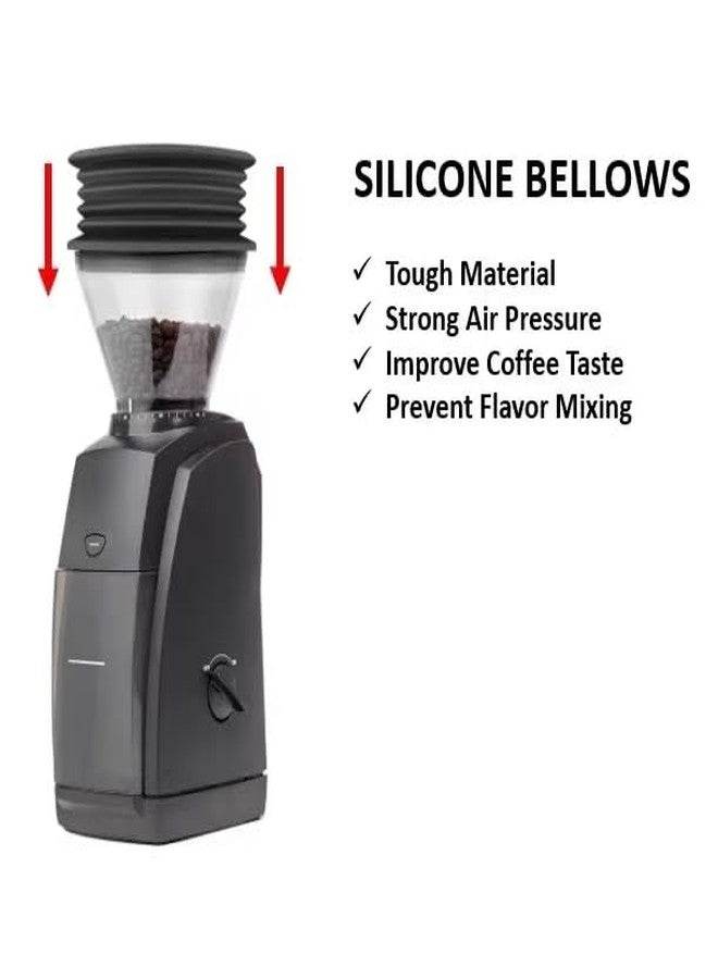 OYSTERBOY 2Pcs Food Grade Durable Silicone Bellows Single Dose Hopper Plus Gasket Replacement Compatible with Baratza Encore/Encore ESP/Virtuosa+ Coffee Grinder for Zero Rentention Pure Flavor - Image 4