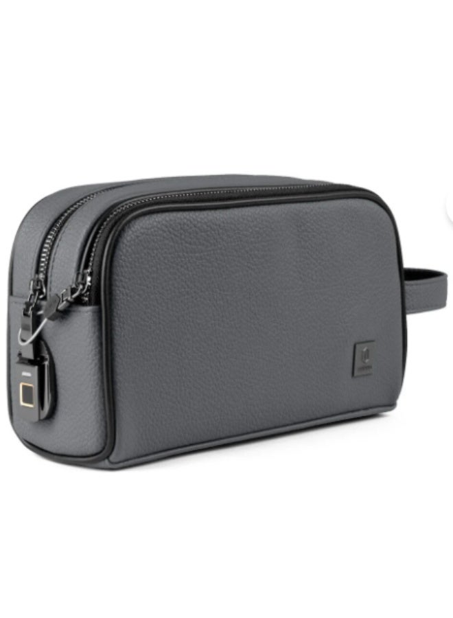 حقيبة منظم دبليو اي دبليو يو فانتوم بقفل بصمة الإصبع برو تخزين آمن للسفر لون رمادي