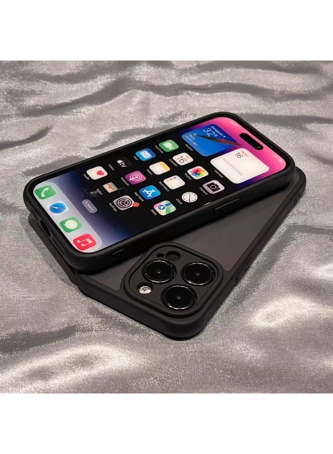 Black Magnetic Phone Case for iPhone 15 Pro Shockproof Slim Luxury Minimalist - Image 3