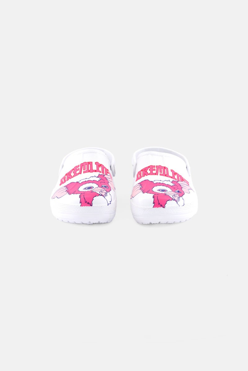 Gremlins Kids Girl Sling Back Clogs, White - Image 4