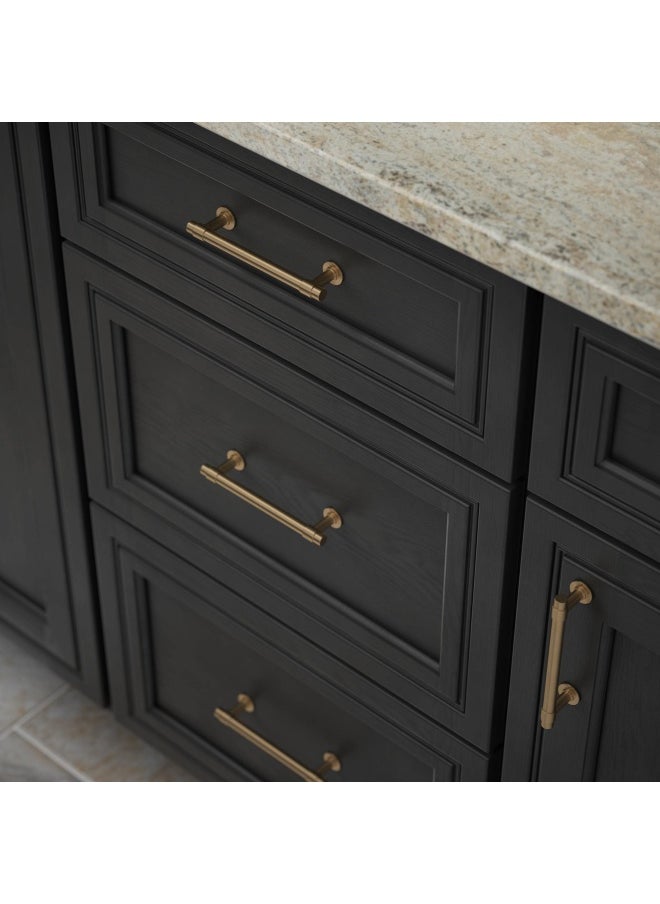 Franklin Brass - Franklin Brass Straight Bar Cabinet Pull  Champagne Bronze  5-1 16   128mm  Drawer Handle  10 Pack  P29618Z-CZ-B - Image 1