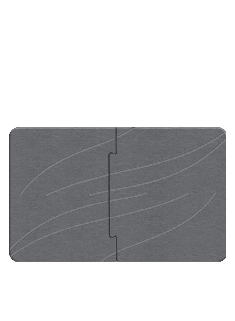 Stone bath mat, diatomaceous earth anti-slip bath mat quick-drying bath mat absorbent bath mat  easy to clean 60*39cm - Image 1