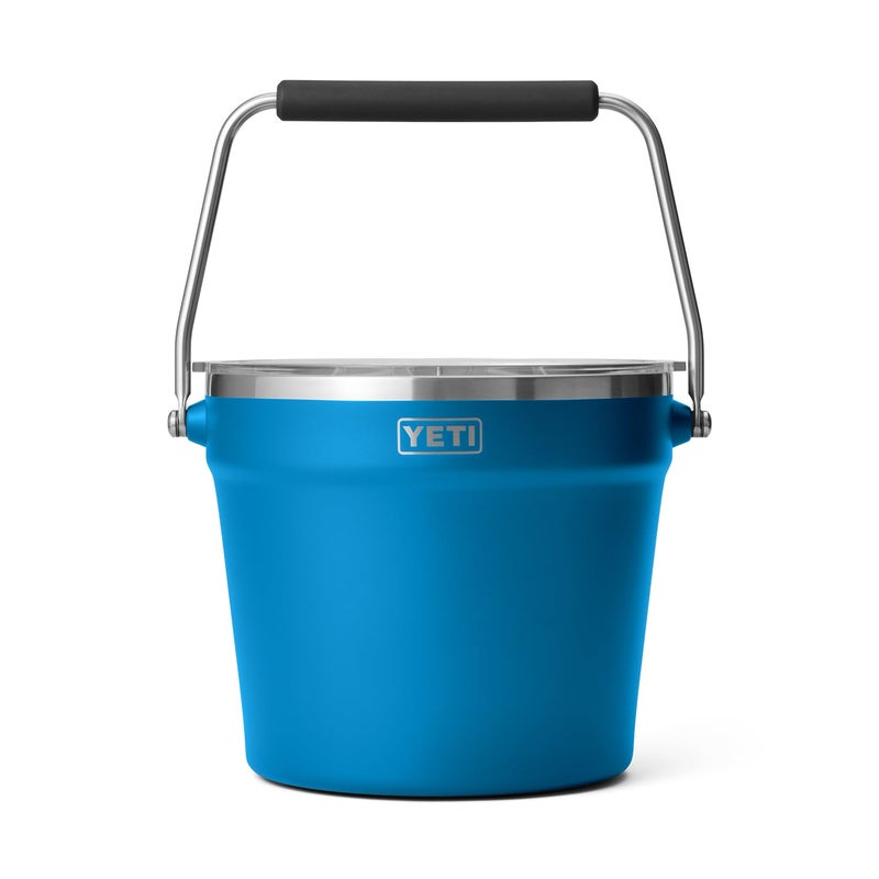 YETI YETI Rambler Beverage Bucket, Double-Wall Vacuum Insulated Ice Bucket with Lid, Big Wave Blue  - Image 1
