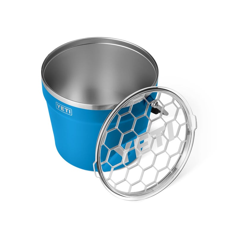 YETI YETI Rambler Beverage Bucket, Double-Wall Vacuum Insulated Ice Bucket with Lid, Big Wave Blue  - Image 3