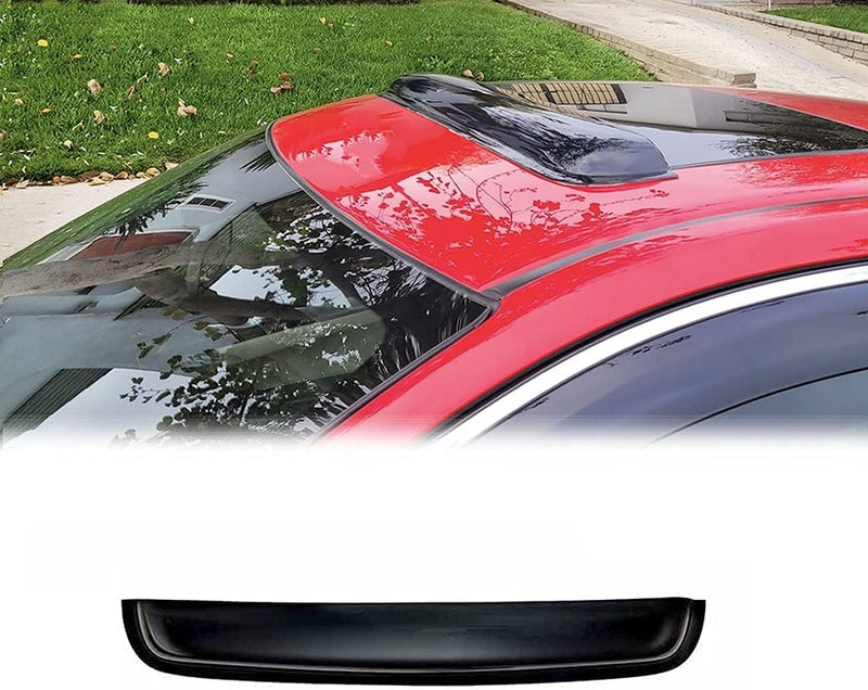Deebior 38inch 980mm Universal Fit Rain Snow Guard Sun Roof Wind Deflector,1pcs Tape-On Dark Smoke Tint Auto Moonroof Window Visor RN98 - Image 2