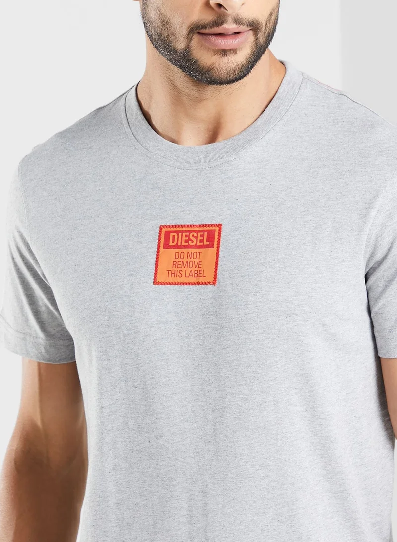 DIESEL Logo Crew Neck T-Shirt