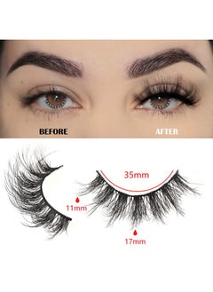 FARRED Mink Lashes Wispy Eyelashes Natural False Lashes Fluffy Strip Eyelash 8D Fake Lashes Natural Look For Doll Eyes Short Thin Faux Spikes Pestañas That Looks Like Volume Extension (Z11|1117Mm)  - Image 3