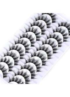 FARRED Mink Lashes Wispy Eyelashes Natural False Lashes Fluffy Strip Eyelash 8D Fake Lashes Natural Look For Doll Eyes Short Thin Faux Spikes Pestañas That Looks Like Volume Extension (Z11|1117Mm)  - Image 4