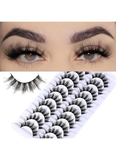 FARRED Mink Lashes Wispy Eyelashes Natural False Lashes Fluffy Strip Eyelash 8D Fake Lashes Natural Look For Doll Eyes Short Thin Faux Spikes Pestañas That Looks Like Volume Extension (Z11|1117Mm)  - Image 1