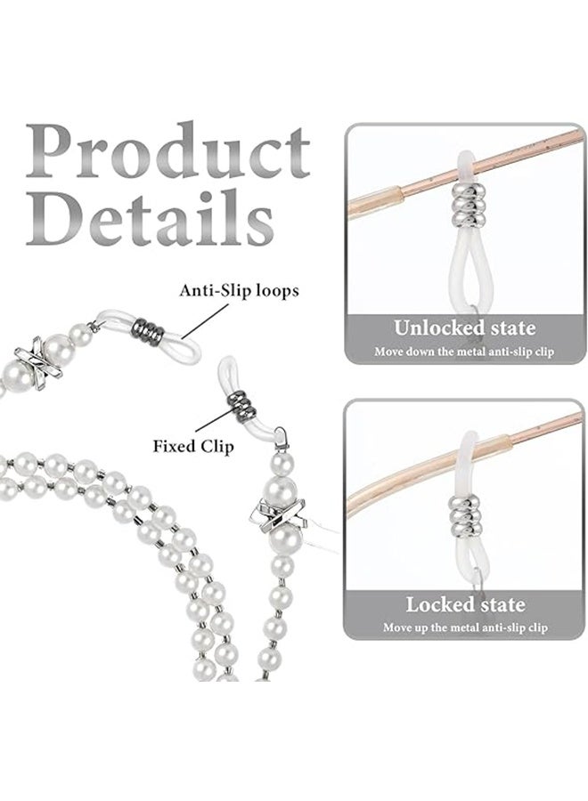 جيفت سلسلتا نظارات، حزام نظارات لؤلؤي، حامل نظارات حول الرقبة، سلسلة أنيقة لنظارات الوجه، إكسسوارات نظارات نسائية. - Image 2