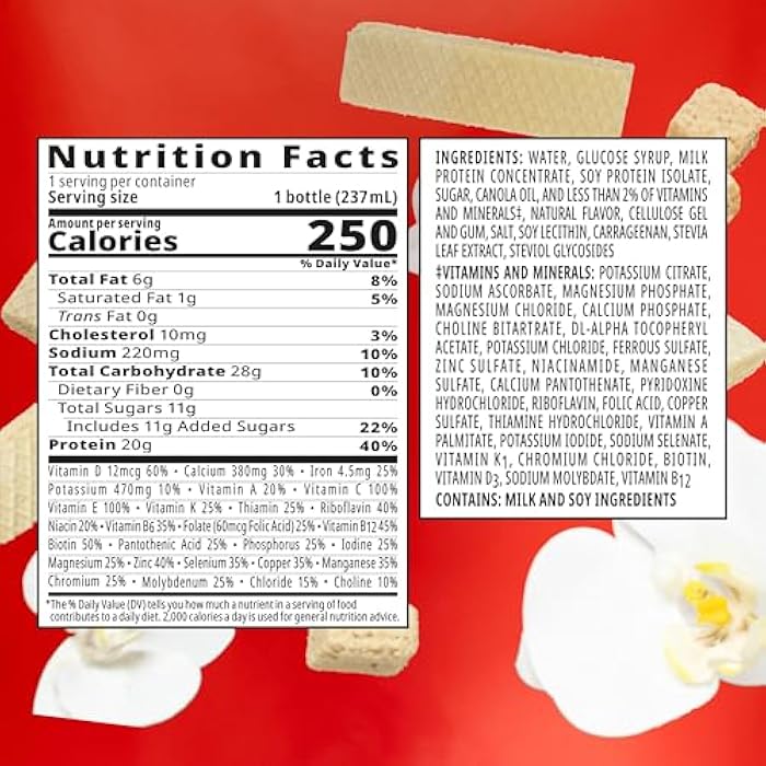 Boost مشروب BOOST عالي البروتين متوازن غذائي، فانيليا جداً، 8 أونصة سائلة (عبوة من 6) - Image 2