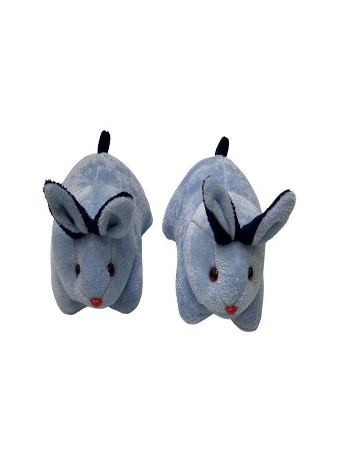 PINKS & BLUES Full Sleeping 5 Piece Baby Bedding Set with 2 Rabbit Shape Side Pillows (0-30 Months) (Sky Navy) - Image 4