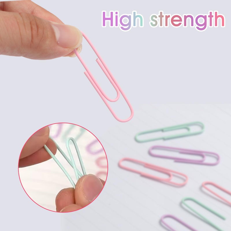 ZYFOFFICE Pastel Jumbo Paper Clips, 300pcs 2 Inch (50 mm) Paper Clip Paperclips Soft Color Clips for Paperwork Ideal for Home, School and Office Use (Pastel, 2 Inch) - Image 5