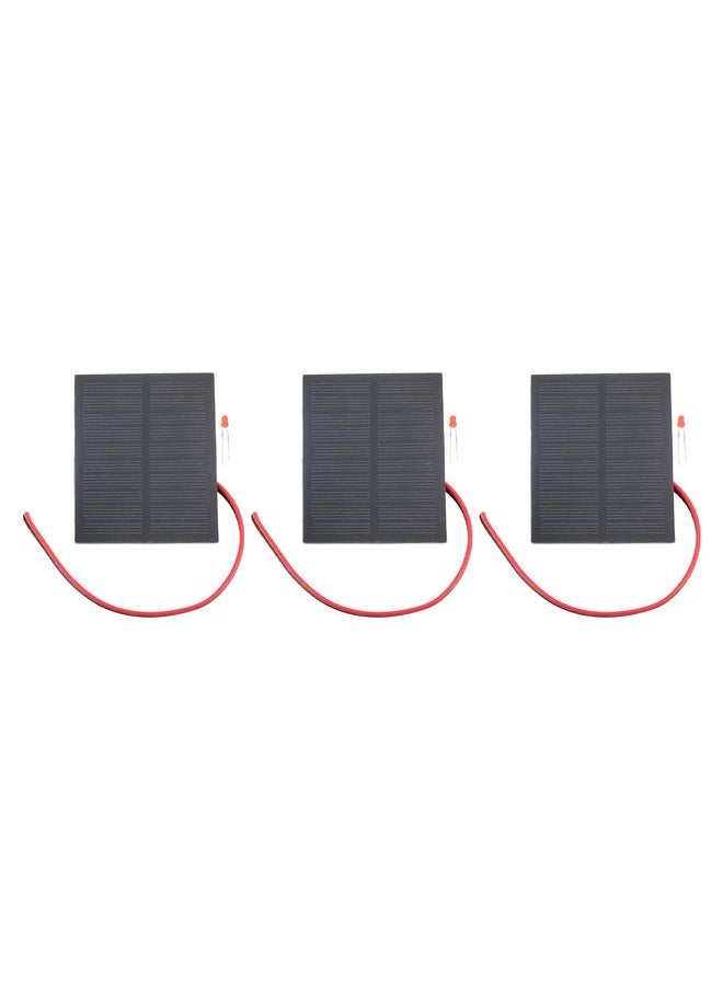 Thoraya Solar Cell Kit Monocrystalline 2W Small Solar Panel with Cable for DIY Science Project LED Light Phone Charger  - Image 1