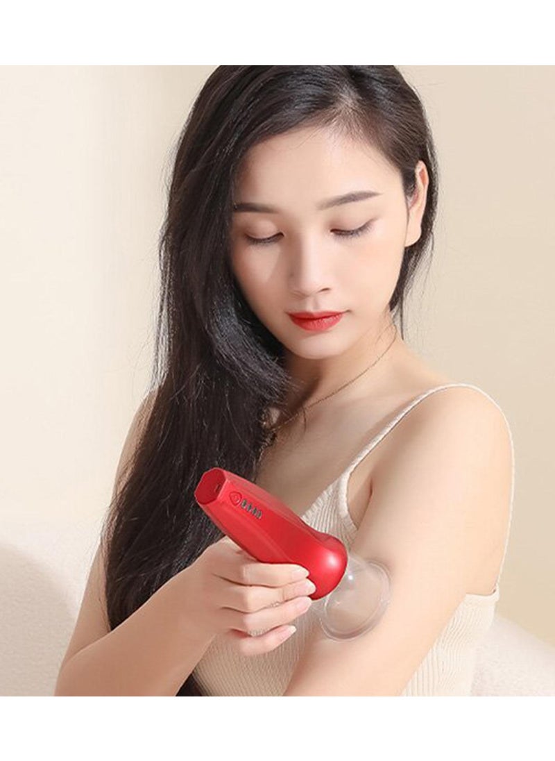 Generic - Dynamic Smart Cupping Therapy Kit, Cellulite Massage Tool 3 in 1 Removal Cellulite Massage Tool with 4 Suction Grade Grade with 6 Cups (Red) - Image 1